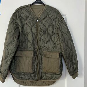 Zara reversible quilted liner jacket